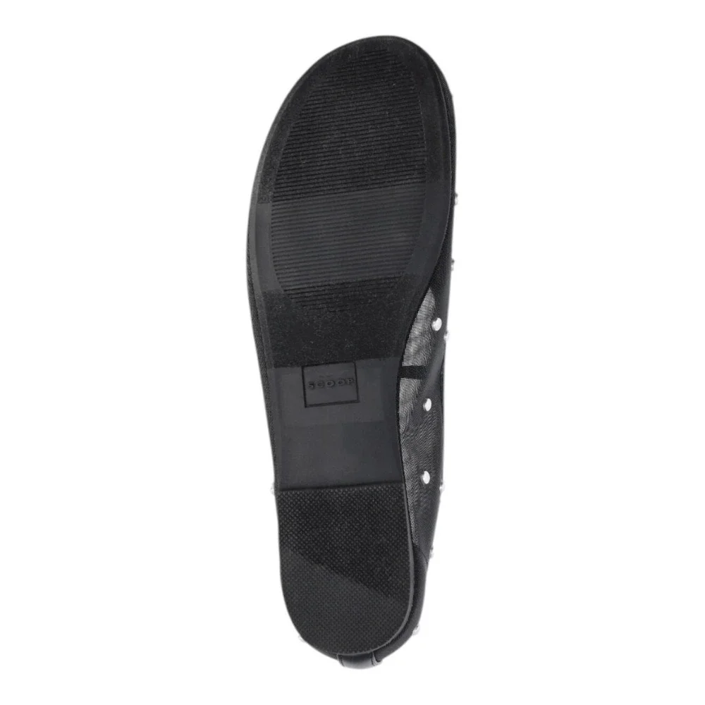 Scoop Studded Mesh Ballet Flats Size‎ 8 Black Slip-On Flats New NWT